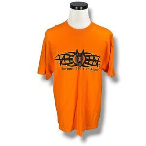 Vintage Taz Tazz Master of the Suplex T-Shirt Men’s XL Orange WWF Wrestling 2000